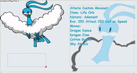 altaria moveset gen 3.